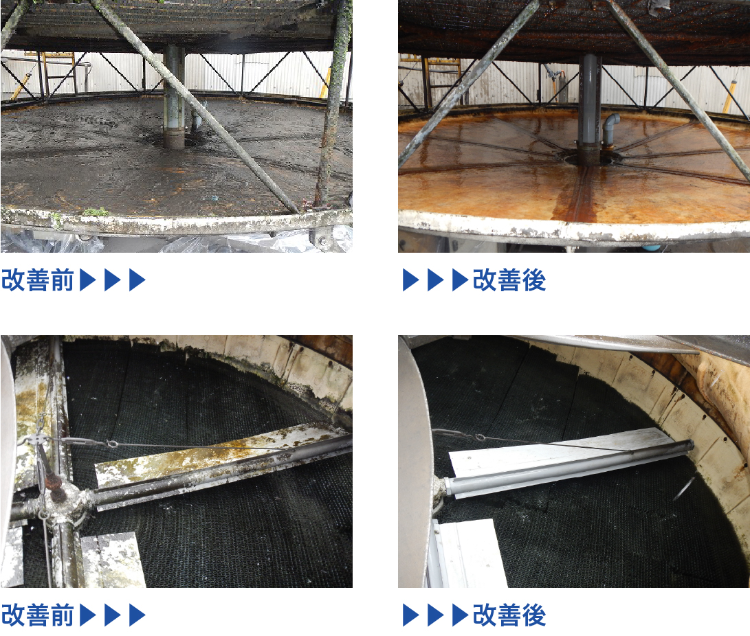 高圧洗浄改善前改善後